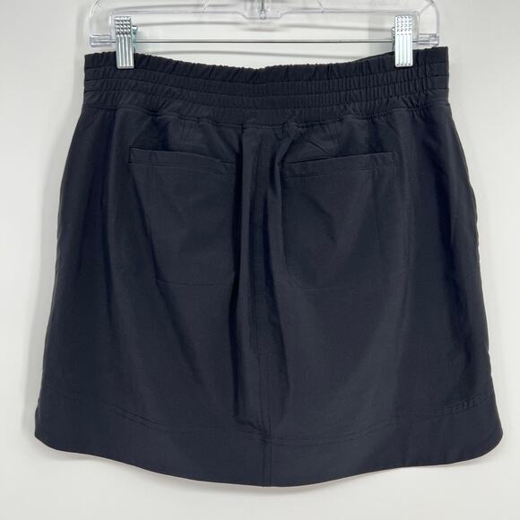 Athleta Trekkie North Mid Rise Skort Womens 4 Black Short Zip Pockets Golf Short - Picture 4 of 8